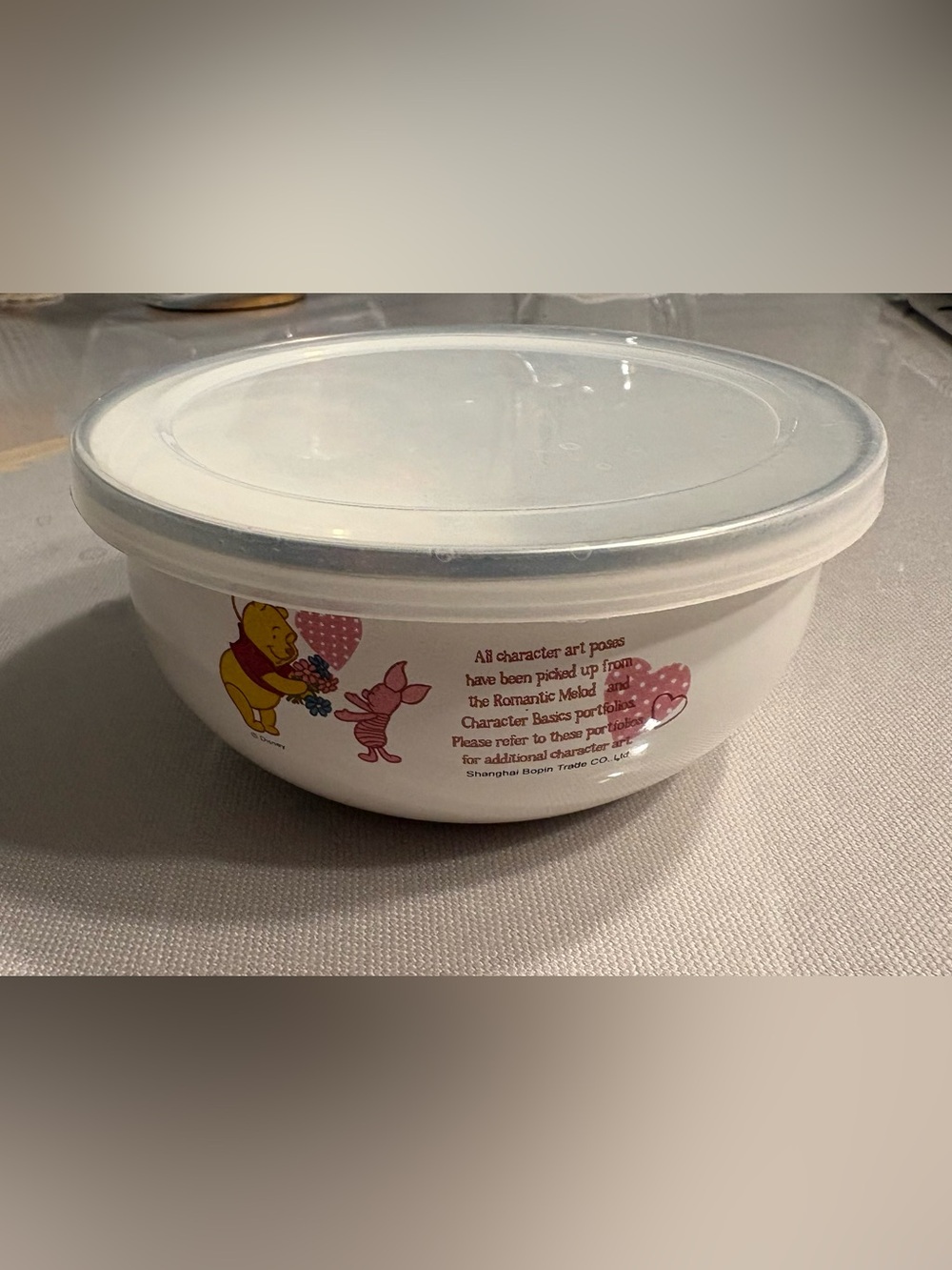 Disney Winnie the Pooh Bowl with Lid – 5” Diameter